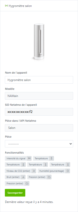 Integration Netatmo - Découverte